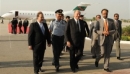 Aga Khan arrives in Islamabad received by the Federal Minister for Information and Broadcasting, Qamar Zaman Kaira. 2009-10-13